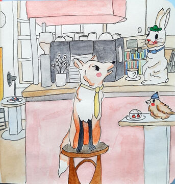 Gülrü Horozoglu - KommRum-Café mit Tieren