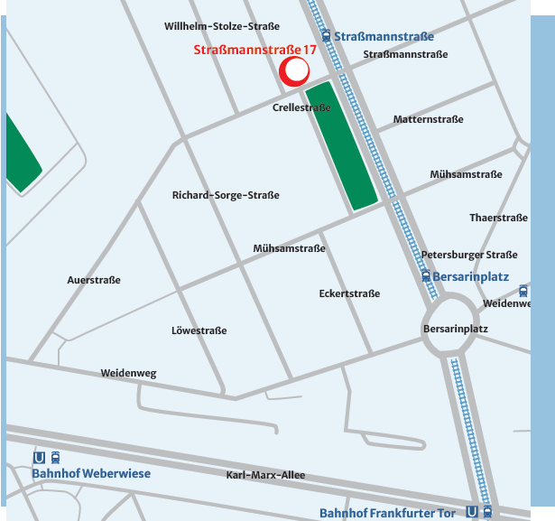 Anfahrt KommRum Friedrichshain